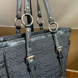 Coach Black Mini City Tote